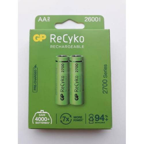 Batéria dobíjacia GP RECYKO 2700 AA (HR03), 2BL blister