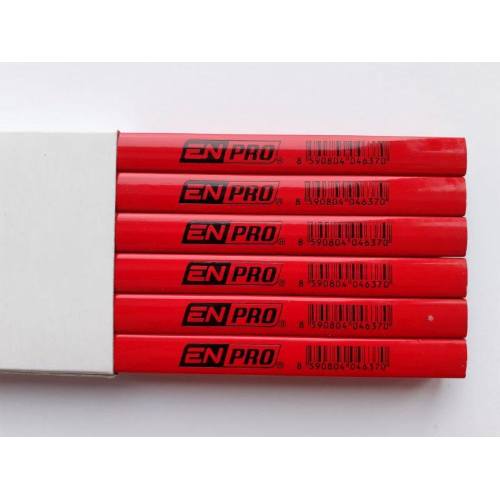 Ceruzka tesárska HB, červený lak, 250 mm, FESTA