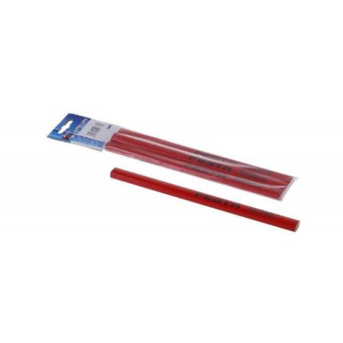 Ceruzka tesárska, súprava 3 ks, červený lak, FESTA