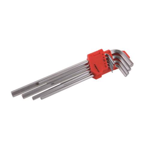 Sada imbusů 1,5 - 10 mm, 9 ks, CrV long
