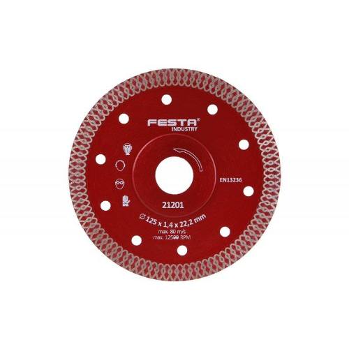 Kotúč diamantový turbo Ø 230 x 2,0 x 22,2 mm, FESTA INDUSTRY