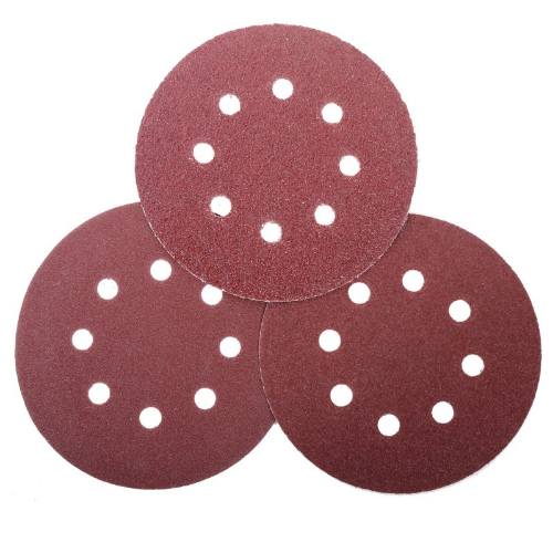 Papír brusný výsek, Ø 125 mm, P40, suchý zip, 5 ks, PROLINE