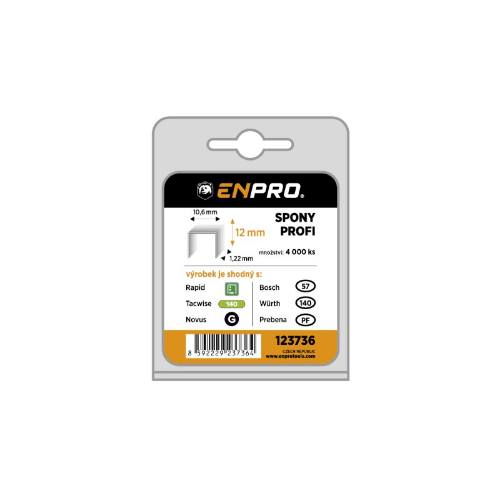 Spony PROFI, 345/12 mm, 4000 ks, ENPRO