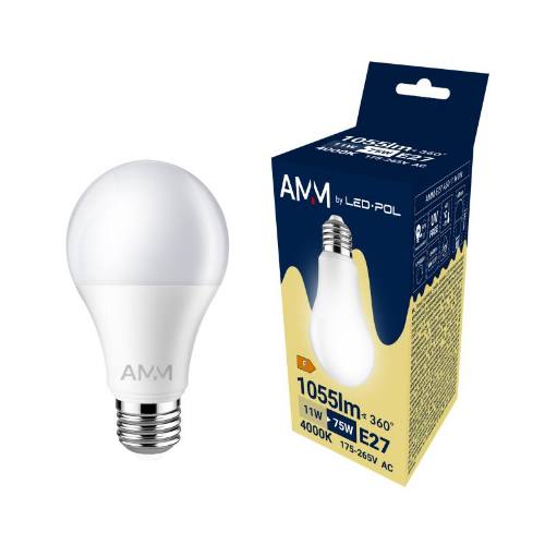 Žiarovka AMM-E27-A60-11W-DW