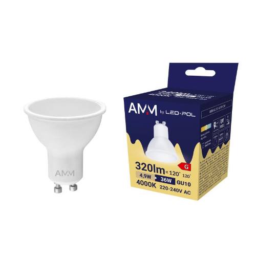 Žiarovka AMM-GU10-4,9W-DW