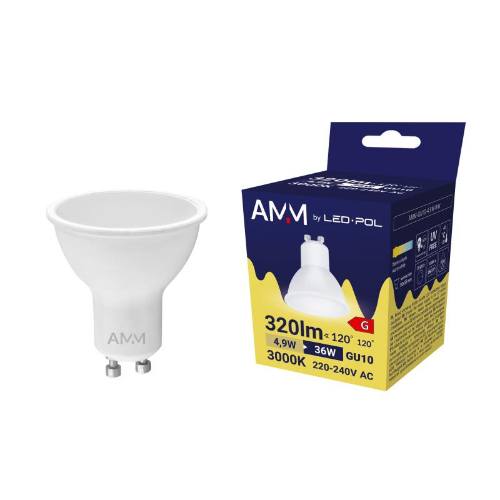 Žiarovka AMM-GU10-4,9W-WW