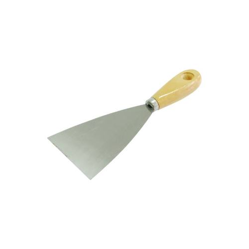 Špachtle ocel, 100 mm, dřevěná rukojeť, MEGA
