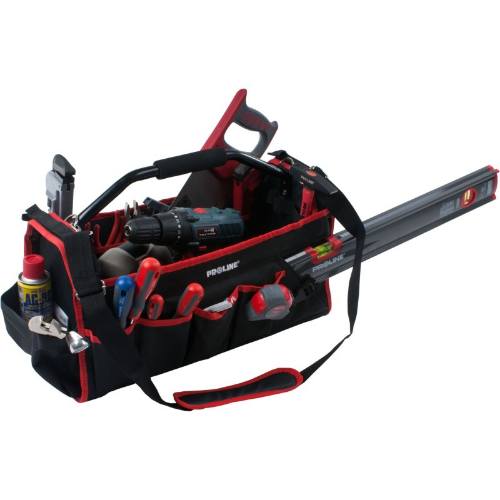 Taška na nářadí s kovovou rukojeti 23x28x50cm, 30 kapes, PROLINE, PROFIX
