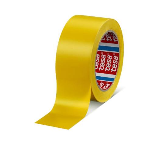Levně Páska výstražná samolepící PVC, 60760, 33 m x 50 mm, samolepící, žlutá