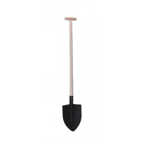Rýč špičatý černý s násadou T 90 cm