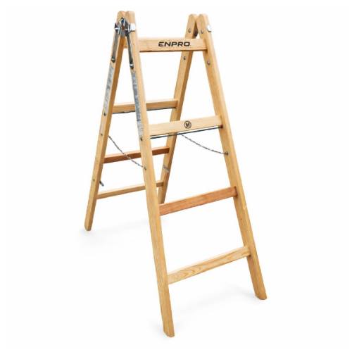 Štafle dřevěné PROFI, 4 příčky, L = 136,5 cm, ENPRO