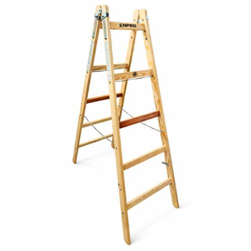 Štafle dřevěné PROFI, 5 příček, L = 166,5 cm, ENPRO