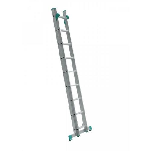Rebrík Al, 2 x 11 priečok, 3,15 m, 5,13 m, úprava na schody, ALVE 7711