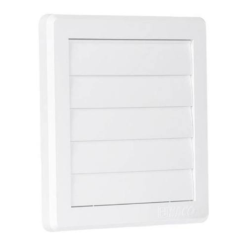 Mřížka větrací gravitační VM, 150 x 150 mm G/100 mm, bílá 0215