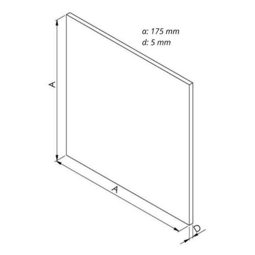 Panel plexi, bílý lesklý, AV DRIM 0944/2
