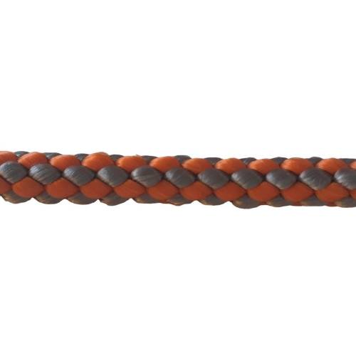 Levně Šňůra pletená bez jádra PPV 6 mm, 100 m, oranžovo-šedá, ENPRO