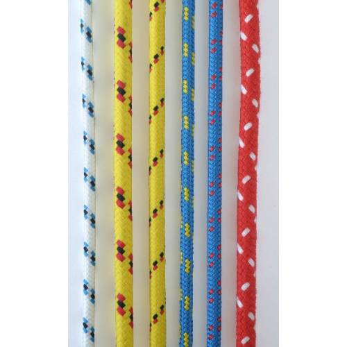 Lano pletené s jádrem PPV 10 mm, 16 pramenné s reflexní páskou, 100 m, žluté, ENPRO