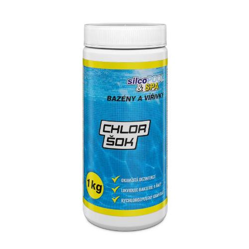 Levně Chemie bazénová, Chlor šok, 1 kg, SILCO