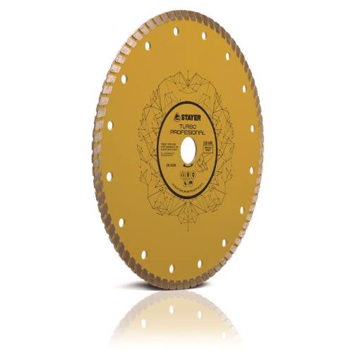 Kotúč diamantový TURBO PROFESIONAL, Ø 230 x 22,2 x 7 mm, STAYER