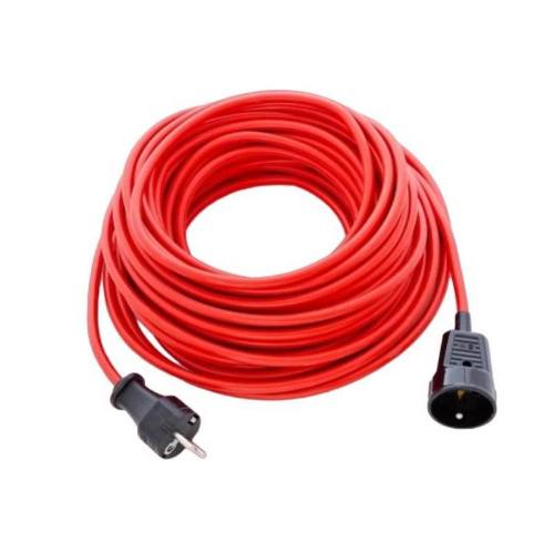 Kábel predlžovací BASIC PPS, 25m/230V, červený