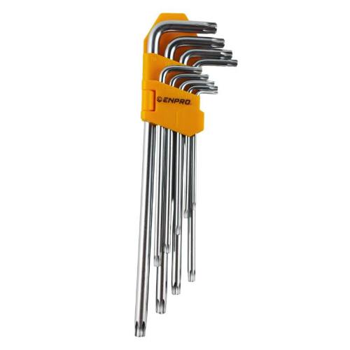 Set L klíčů torx CrV prodloužené T10 - T50 9 ks, ENPRO
