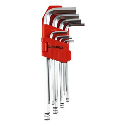 SET imbus - koule inch, 9 ks CrV, ENPRO