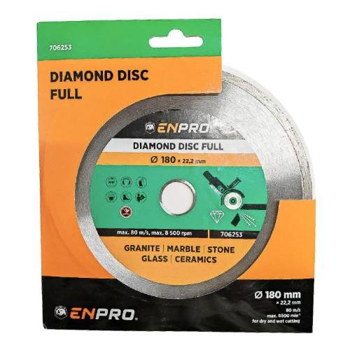 Kotouč diamantový plný Ø 180 x 22.2 mm, ENPRO