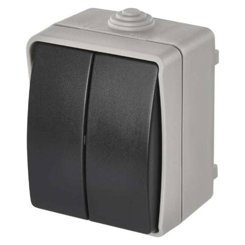 Prepínač 250V / 10AX, IP54, 2 tlačidlá