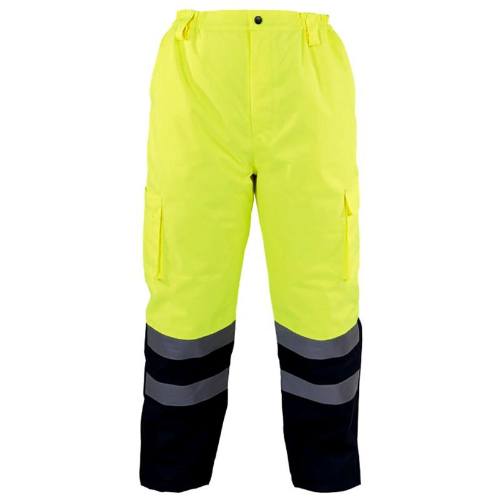 Kalhoty zimní reflexní, žluté, vel. 3XL, LAHTI PRO