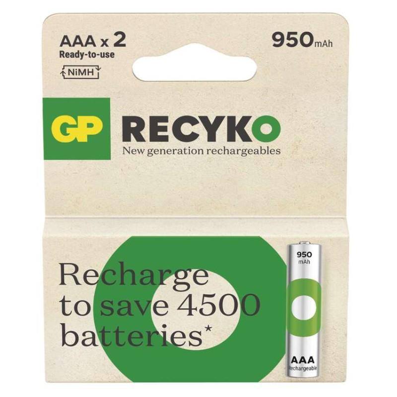 Batéria dobíjacia GP RECYKO 950 AAA (HR3), 2BL blister