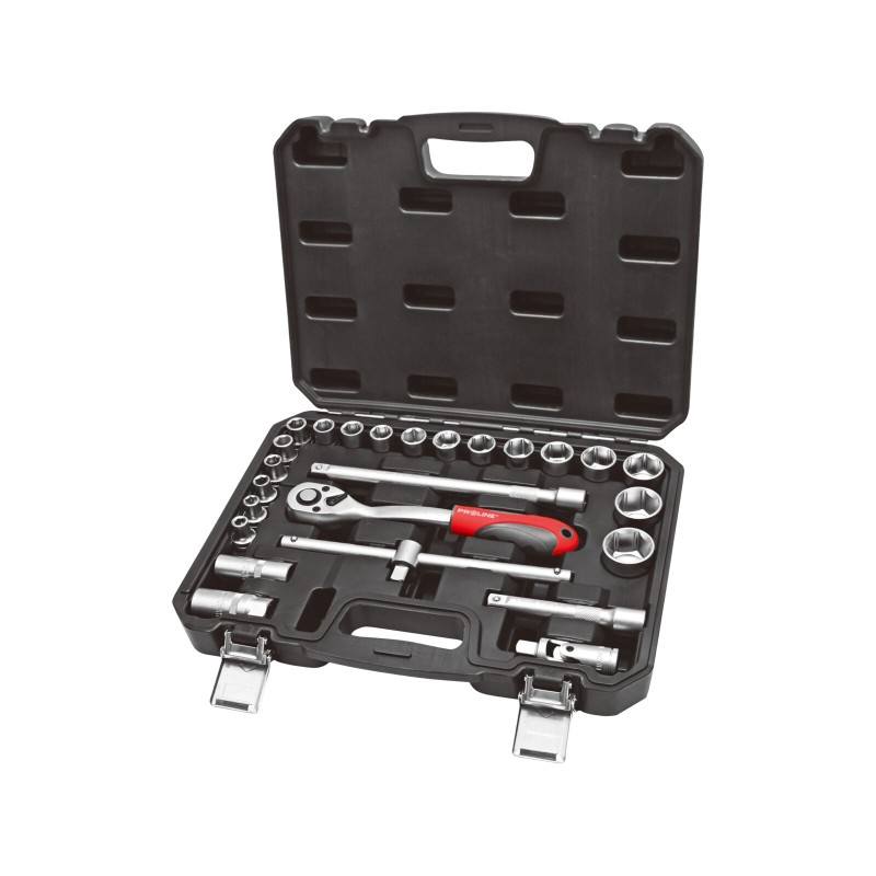 Gola sada PROFI, 25 ks, 1/2", plastový obal, CrV, PROLINE