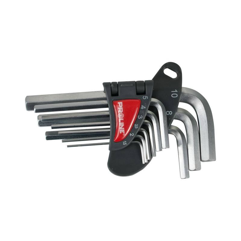 Klíče imbus, SET, 1,5 - 10 mm, 9 ks, CrV, PROLINE
