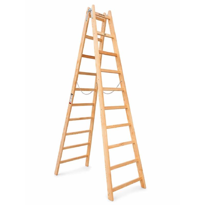 Štafle dřevěné PROFI, 10 příček, L = 316,5 cm, ENPRO