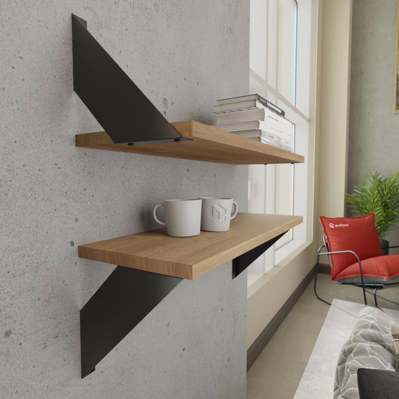 Konzole Flo, 20 x 20 cm, matná černá