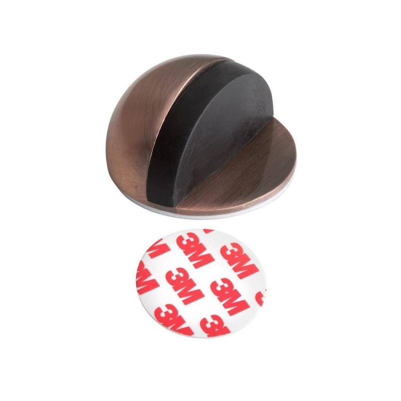 Zarážka dverná, Ø 44 x 25 mm, samolepiaca, antik meď