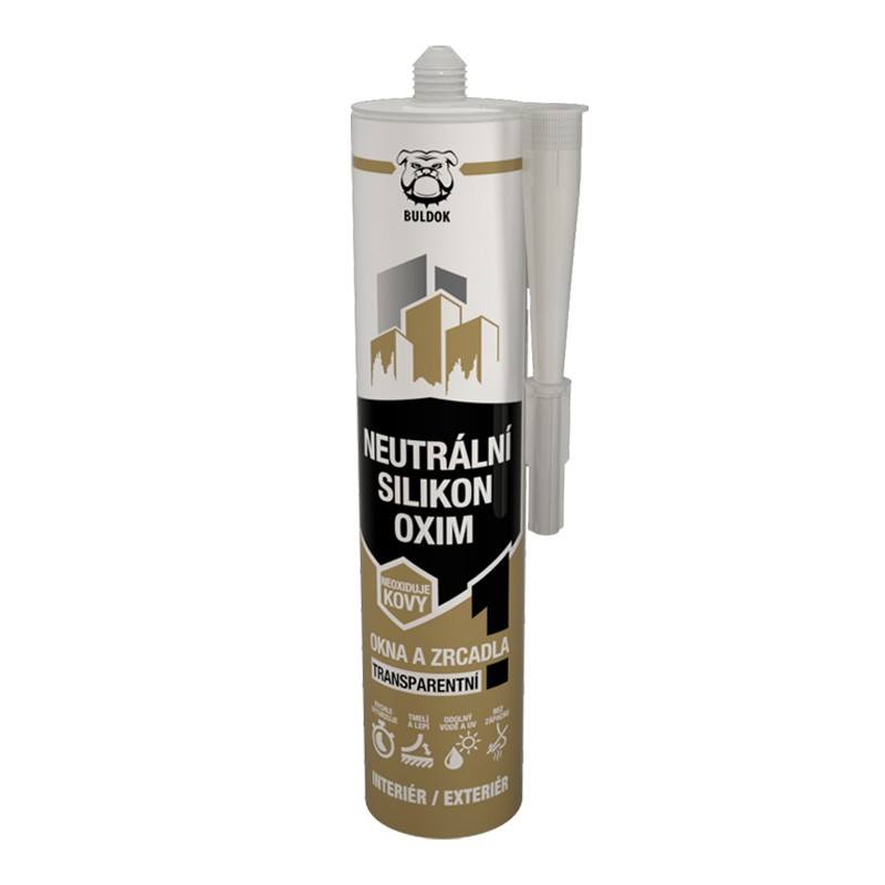 Silikon neutrální (OXIM), transparentní, 280ml, BULDOK