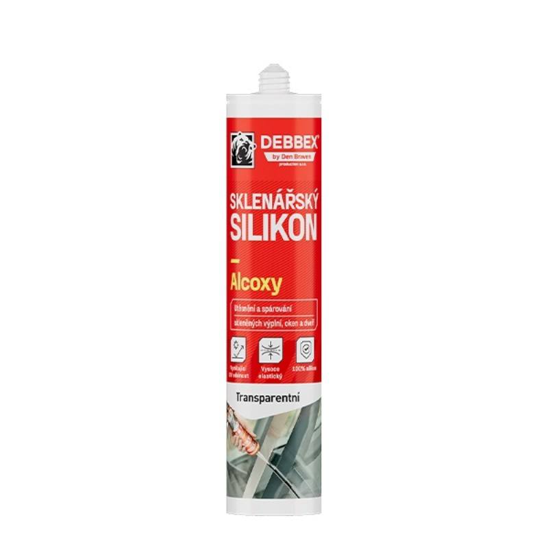 Silikon sklenářský, transparentní, DEBBEX, 280ml