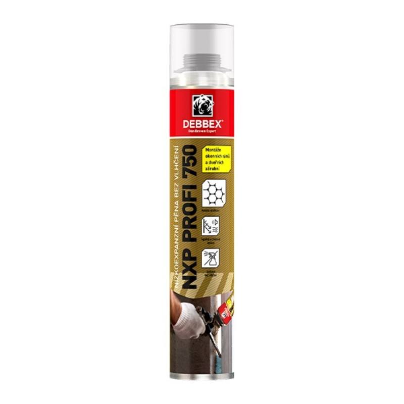 Pěna nízkoexpanzní bez vlhčení, NXP PROFI DEBBEX, 750ml