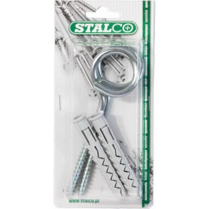 Hmoždinka s houpačkovým háčkem ø 12 x80 mm, hák ø 8 x 90 mm, STALCO, bal.2 ks