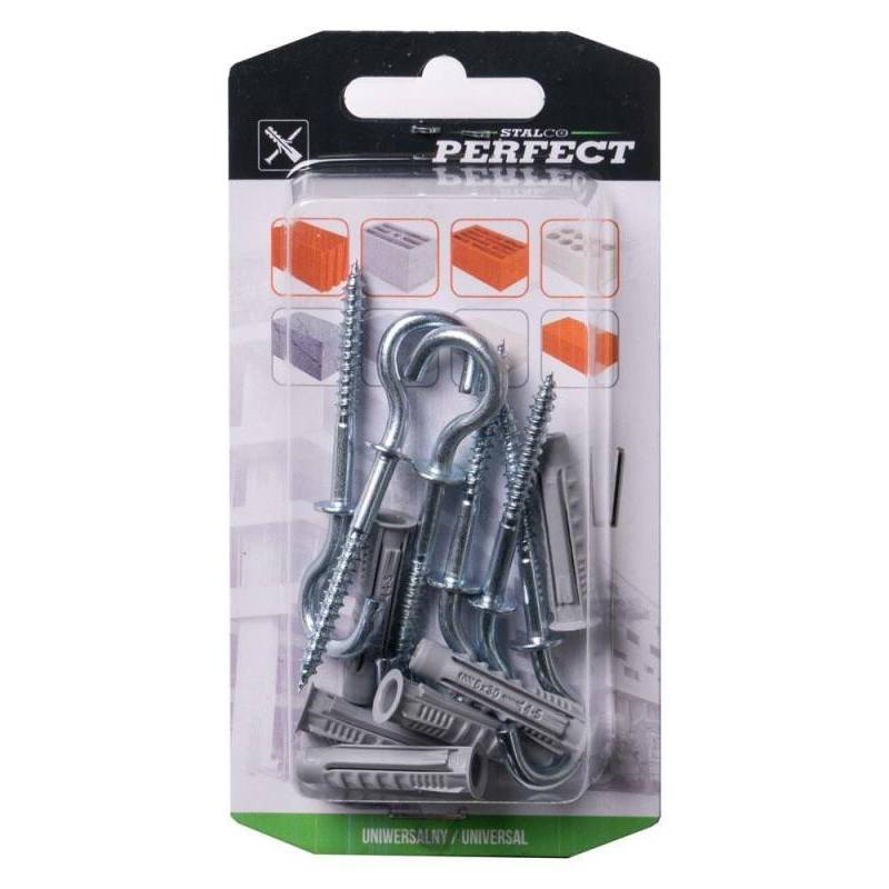 Univerzální rozšiřovací hmoždinka se stropním hákem BRXHS-8/4,5X46 nylon (5) STALCO PERFECT BRXHS084546 [5 ks]