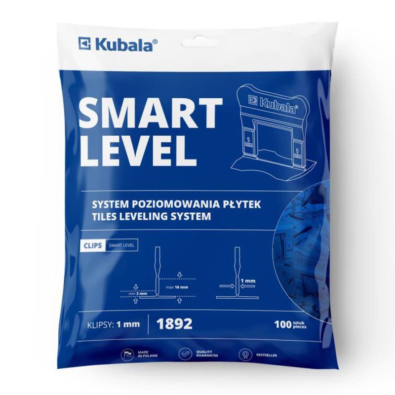 Spony Smart Level, 1 mm, 100 ks