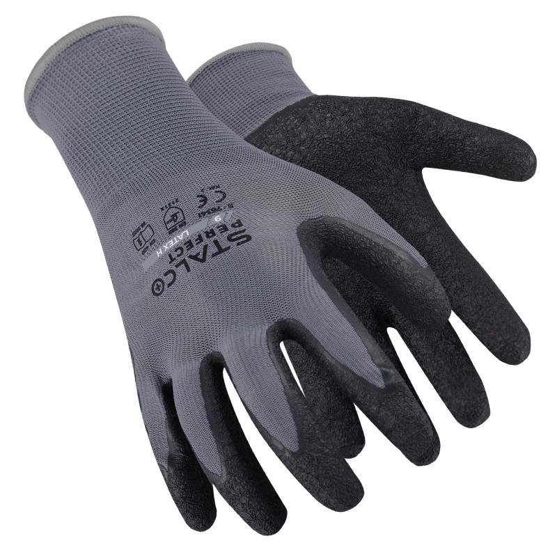 Rukavice polyesterové, LATEX H, 8, STALCO PERFECT