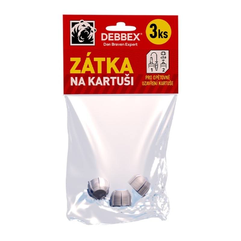 Zátka na kartuši (šroubovací vršek) DEBBEX, 3ks