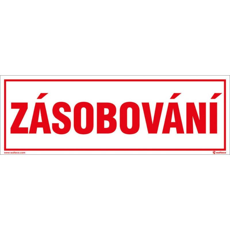Plast zásobování, Materiál plast, formát 290x100 mm, K přišroubování